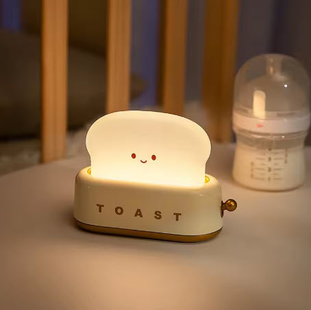 The Toast Night Light That Makes Bedtime Feel Warm & Happy