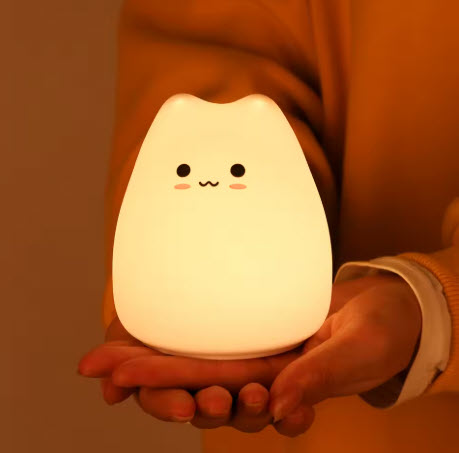 Turn Bedtime Into Comfort with the Blushing Cat Night Light