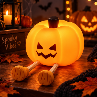 Angry Pumpkin Night Light