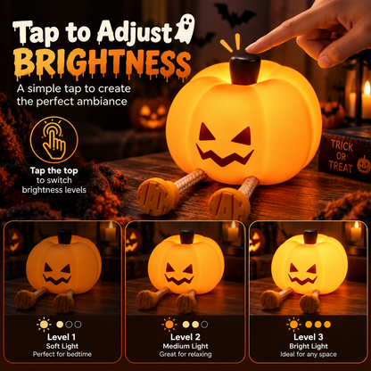 Angry Pumpkin Night Light